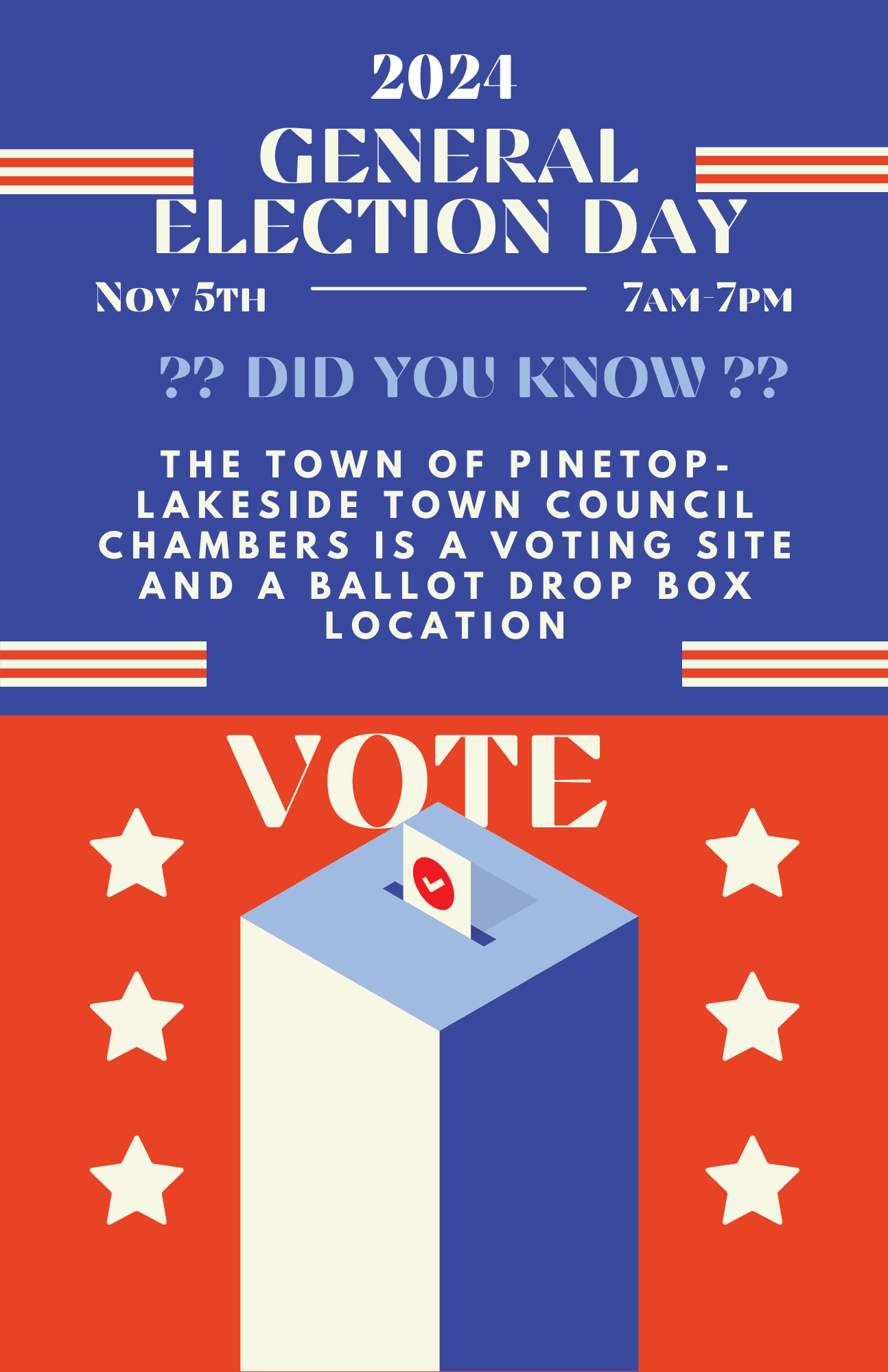 Voting Site-Ballot Drop Box P-L 2024