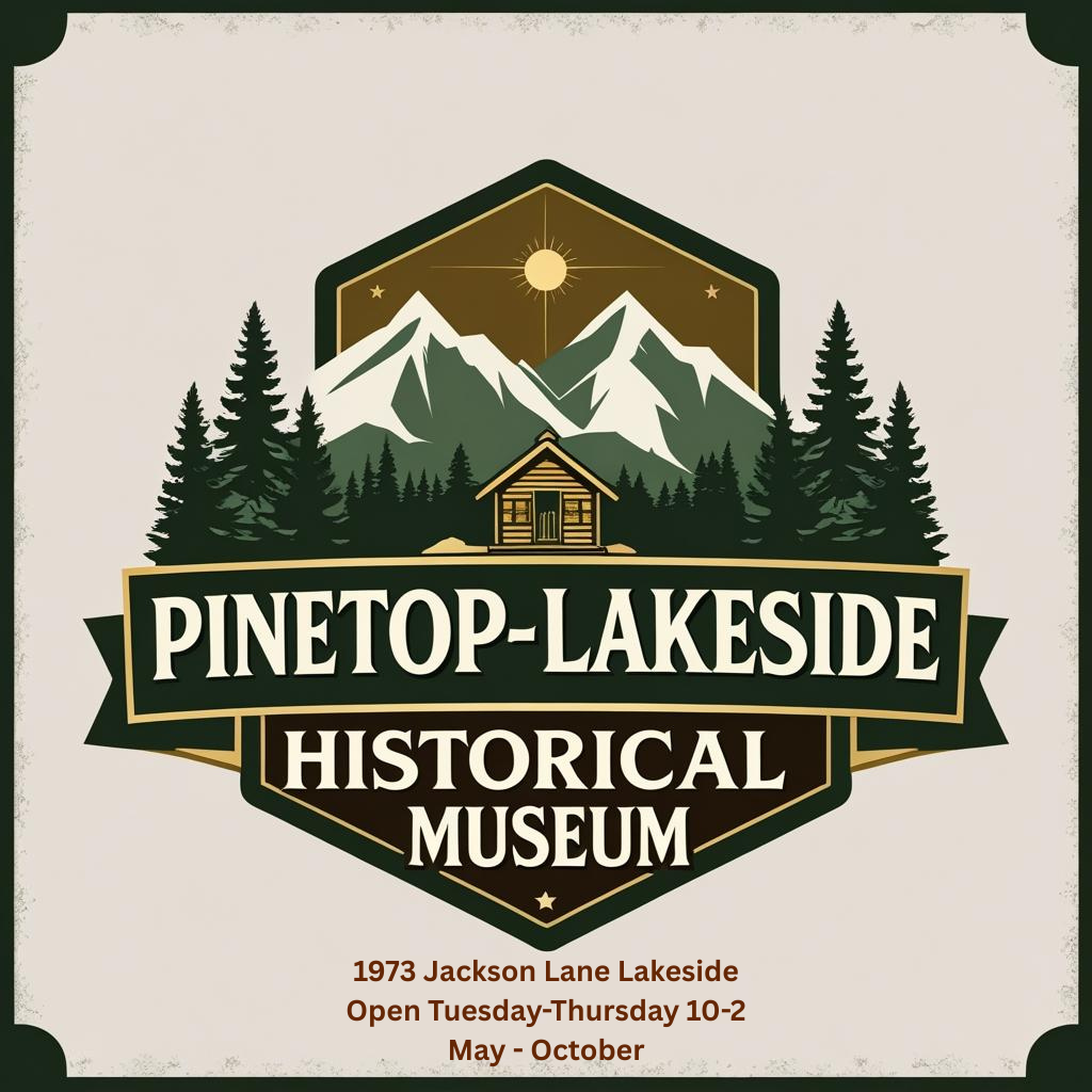 Vintage Logo of Pinetop-Lakeside Historical Museum (3)