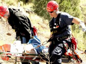 Emergency Personnel Performing a Rescue