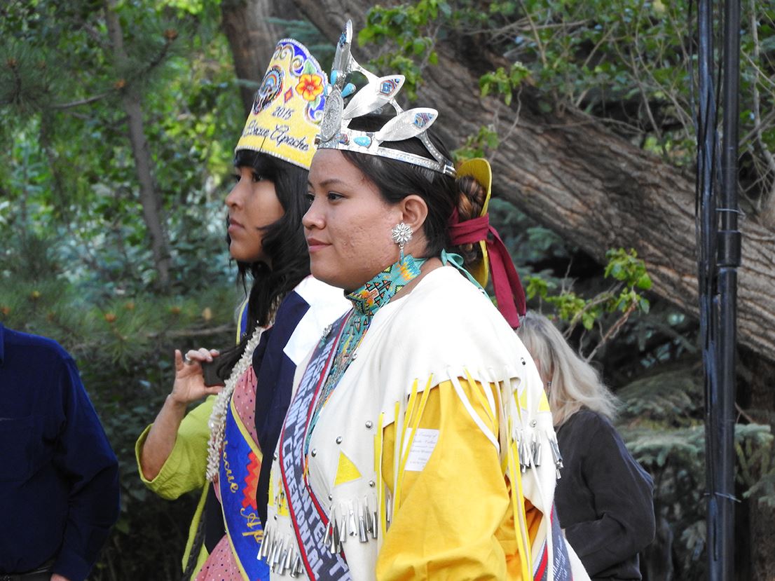 Women in Traditional Native American Attire